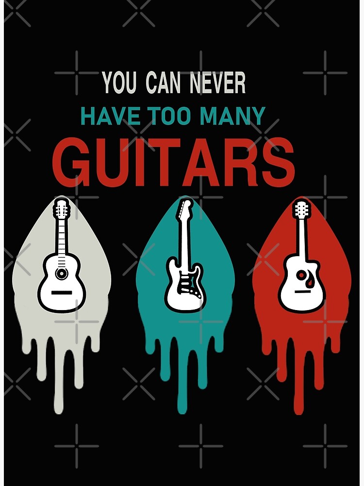 Poster je peux pas guitare, cadeau guitariste | tostadora