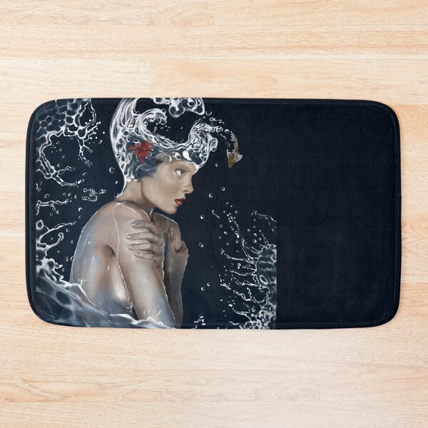 Item preview, Portrait of woman with fishbowl head with aquatic touches designed and sold by Efraín Sosa.