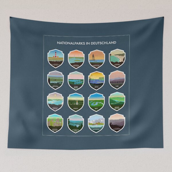 Item preview, Nationalparks in Deutschland  designed and sold by Rapaz Designs.