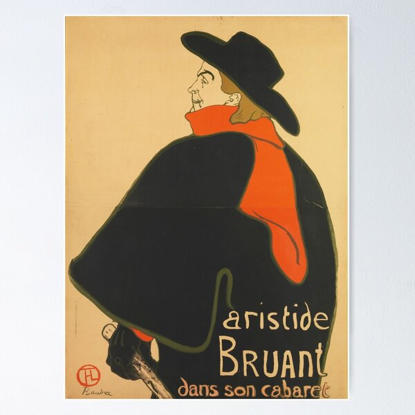 Item preview, Aristide Bruant Dans Son Cabaret | French vintage posters designed and sold by POSTERAMALA.