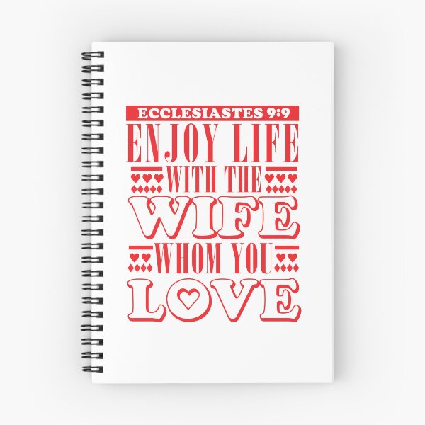Item preview, Ecclesiastes 9:9 Wife Bible Verse designed and sold by garmentoffaith.