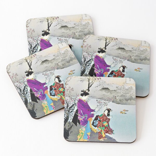 Item preview, mother and child at the lakeside- japanese art designed and sold by 1andydesign.