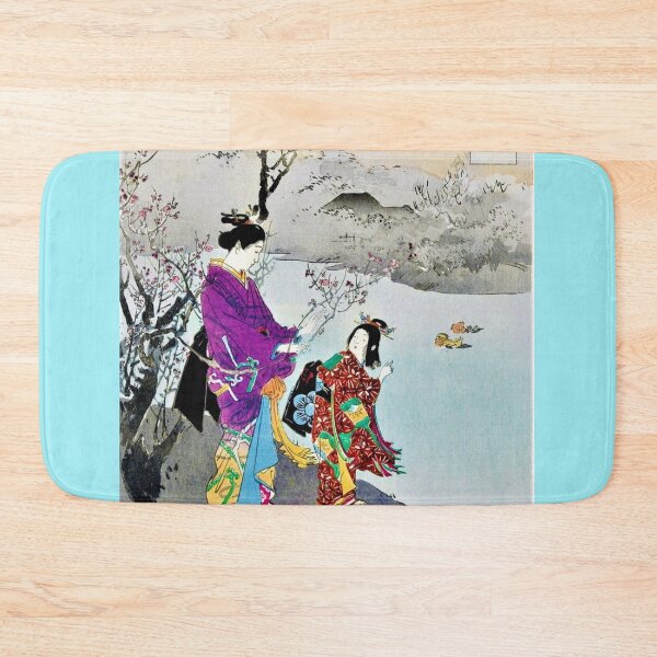 Item preview, mother and child at the lakeside- japanese art designed and sold by 1andydesign.