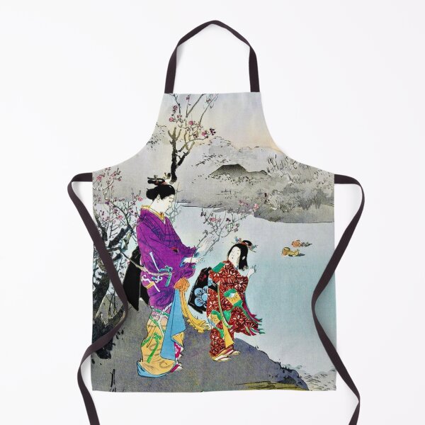Item preview, mother and child at the lakeside- japanese art designed and sold by 1andydesign.