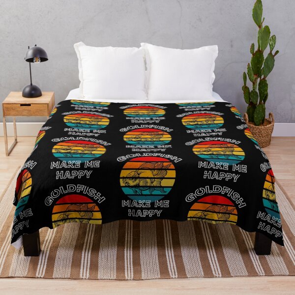 Item preview, Goldfish Make Me Happy Retro Sunset designed and sold by JRRTs.