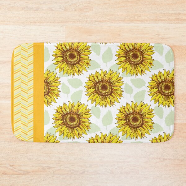 Item preview, Sunflowers Quilt Patterns - Yellow Background Pattern  designed and sold by NawalMagdy.