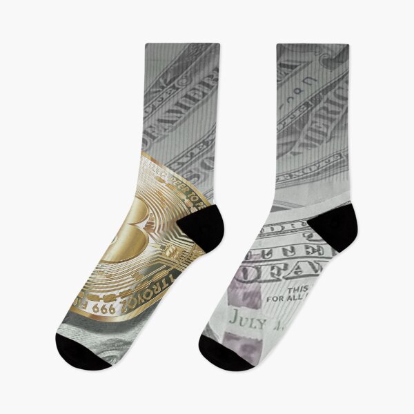 Item preview, Bitcoin with dollar bills, cryptocurrency concept designed and sold by ivanoel.