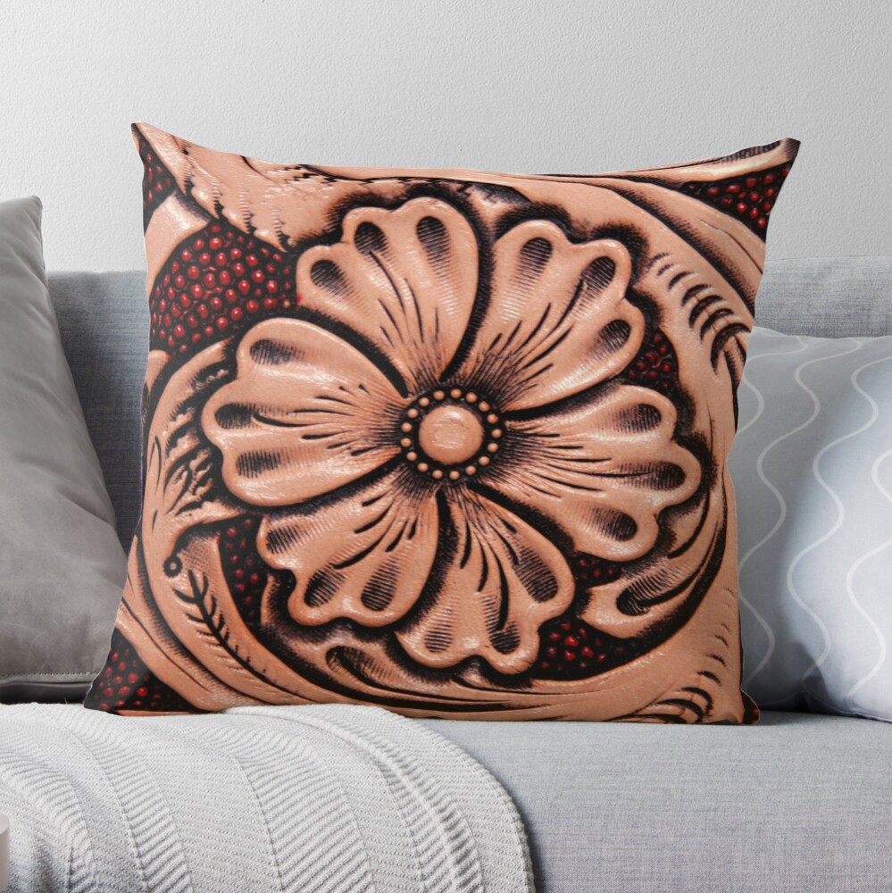 Tooled Leather Flower  Poster for Sale by Dana Burke