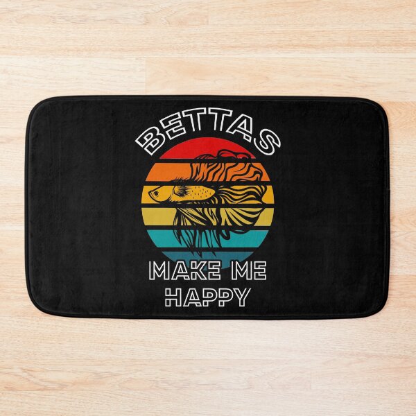 Item preview, Betta Siamese Fighter Fish Make Me Happy Retro Sunset designed and sold by JRRTs.