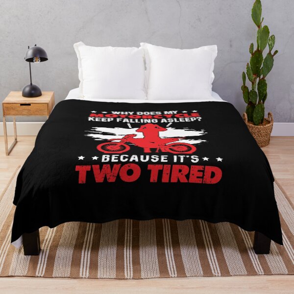 Item preview, Motocross Dirtbike Two Tired Funny Pun designed and sold by StrongShirts.