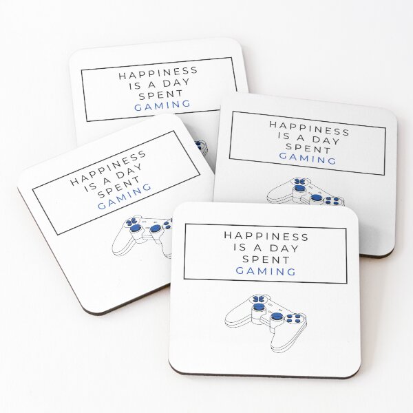 Item preview, Happiness is a day spent gaming blue designed and sold by AmonRa16.