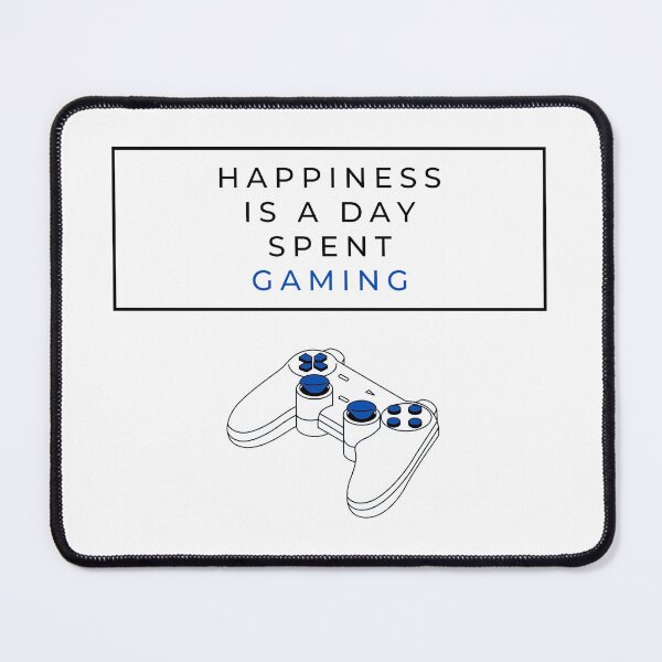 Item preview, Happiness is a day spent gaming blue designed and sold by AmonRa16.