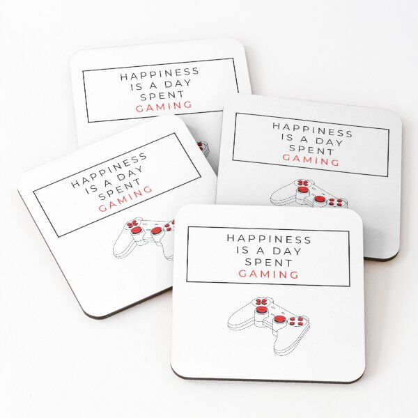 Item preview, Happiness is a day spent gaming red designed and sold by AmonRa16.