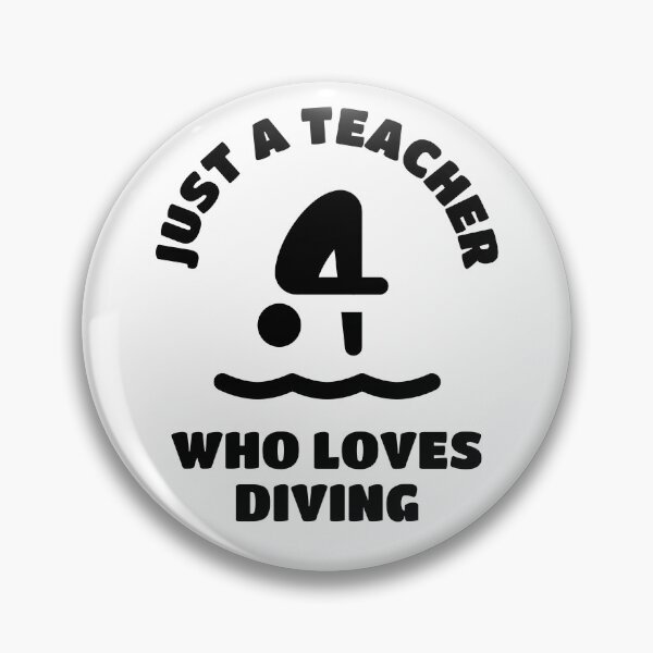 Item preview, Just a teacher who loves diving designed and sold by TheGreenGoat.