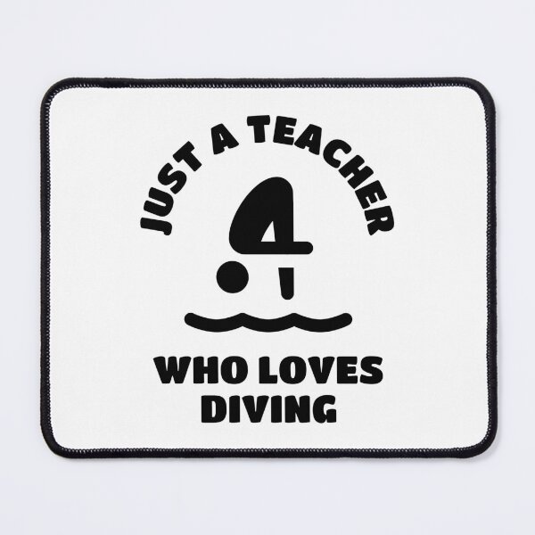 Item preview, Just a teacher who loves diving designed and sold by TheGreenGoat.