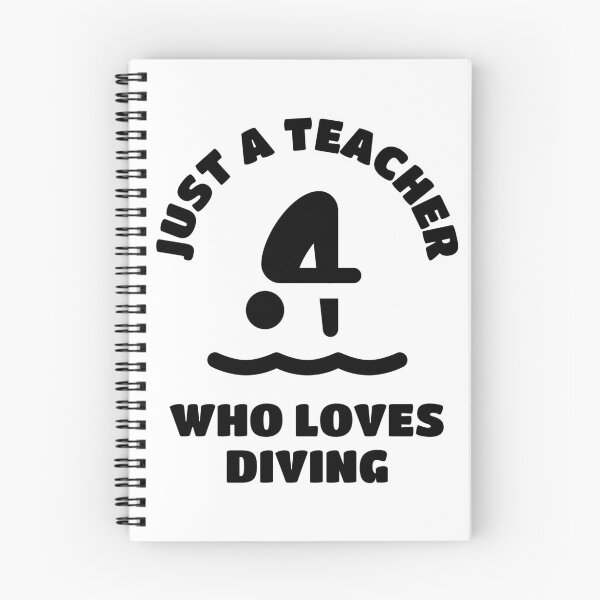 Item preview, Just a teacher who loves diving designed and sold by TheGreenGoat.