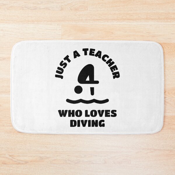 Item preview, Just a teacher who loves diving designed and sold by TheGreenGoat.
