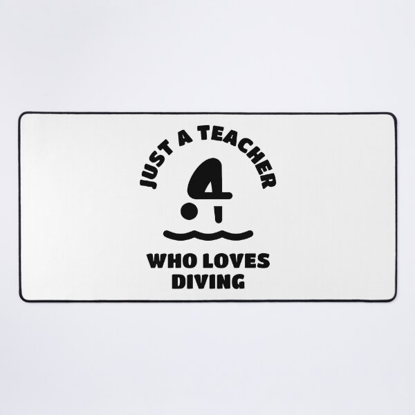 Item preview, Just a teacher who loves diving designed and sold by TheGreenGoat.