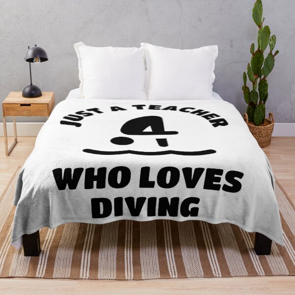 Item preview, Just a teacher who loves diving designed and sold by TheGreenGoat.