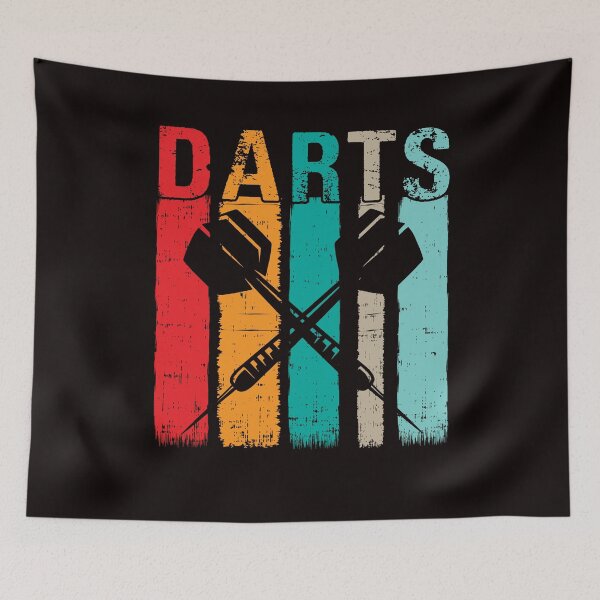 Item preview, Vintage Dartboard Retro Dart Player Arrow Dart Throwing Team designed and sold by TomGiantDesigns.