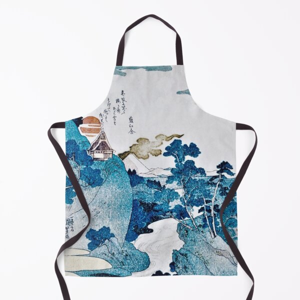 Item preview, blue landscape and rising sun- japanese art designed and sold by 1andydesign.