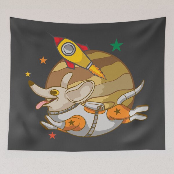 Item preview, Happy Astronaut Dog Over Jupiter designed and sold by AfropunkDesigns.