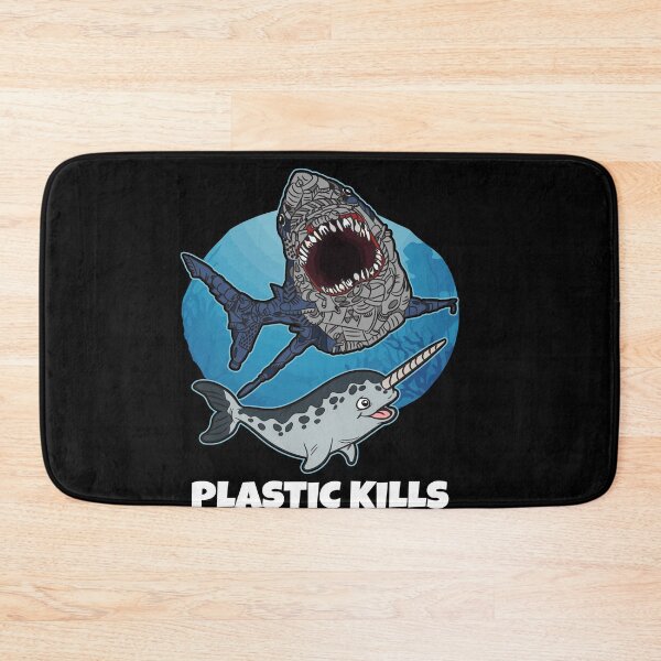 Item preview, Plastic Kills Garbage Shark Narwhal Ocean Polution designed and sold by Moonpie90.