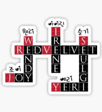 RED VELVET Kreuzworträtsel Sticker