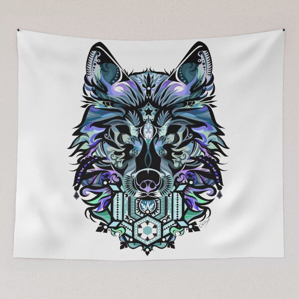 Item preview, Snow Wolf - Indigo Edition designed and sold by OuterSaturn.