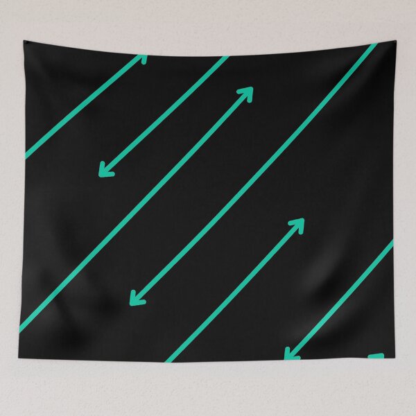 Item preview, Arrows Pattern -  Turquoise on Black designed and sold by TLikeT-shirt.