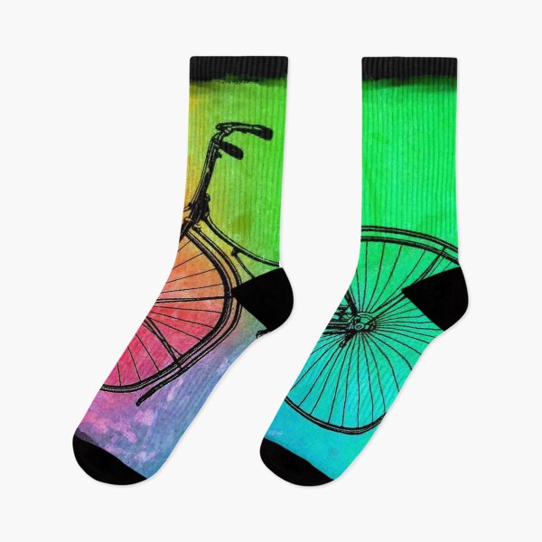 Aperçu de l'œuvre BICYCLETTE : impression artistique colorée fantaisiste créée et vendue par posterbobs.