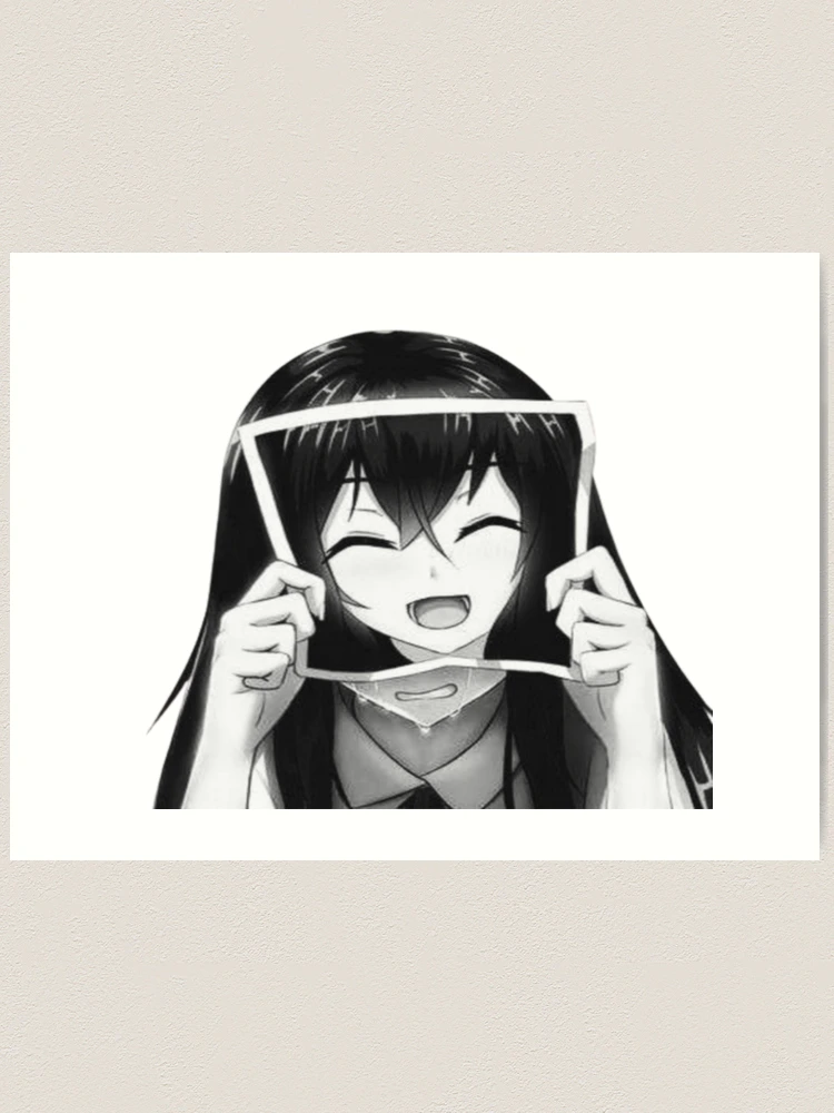 Sad Anime girl Postcard for Sale by WittyMillennial