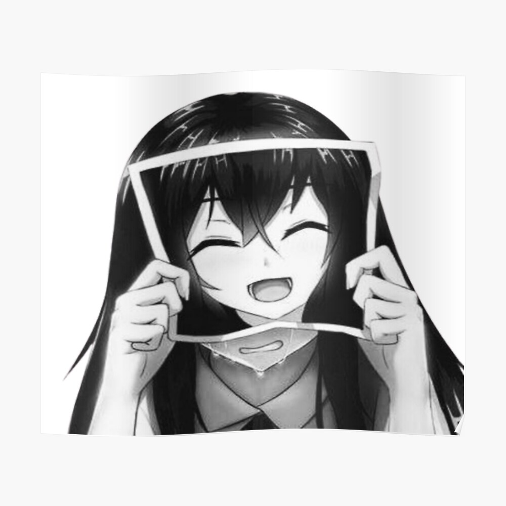 Pegatina «Triste chica anime» de Anonylove | Redbubble Pegatina «Triste chica anime» de Anonylove | Redbubble