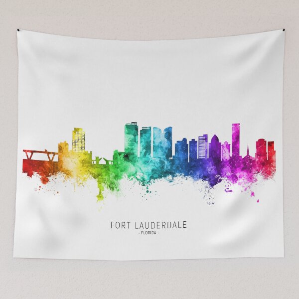 Item preview, Fort Lauderdale Florida Skyline designed and sold by ArtPrints.