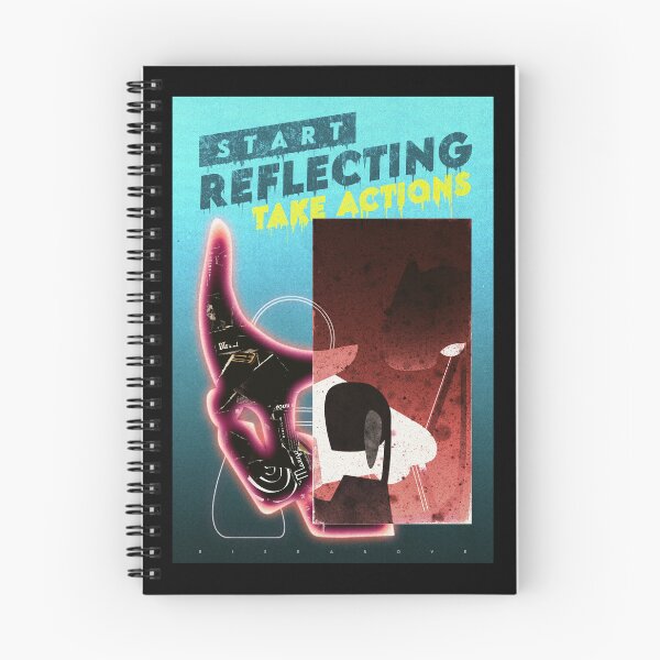 Item preview, Start Reflecting And Take Actions - Abstract Motivational Quote designed and sold by itisjakob.