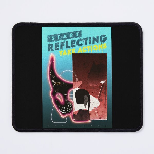 Item preview, Start Reflecting And Take Actions - Abstract Motivational Quote designed and sold by itisjakob.