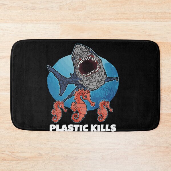 Item preview, Plastic Kills Garbage Seahorse Ocean Polution designed and sold by Moonpie90.