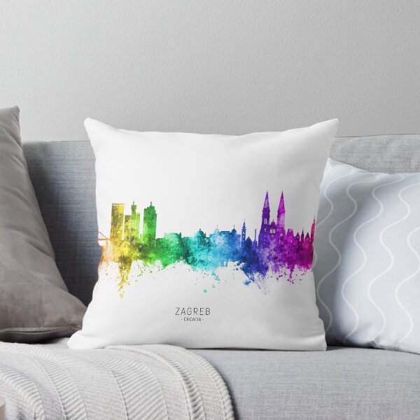 Artikelvorschau, Zagreb Croatia Skyline entworfen und verkauft von ArtPrints.