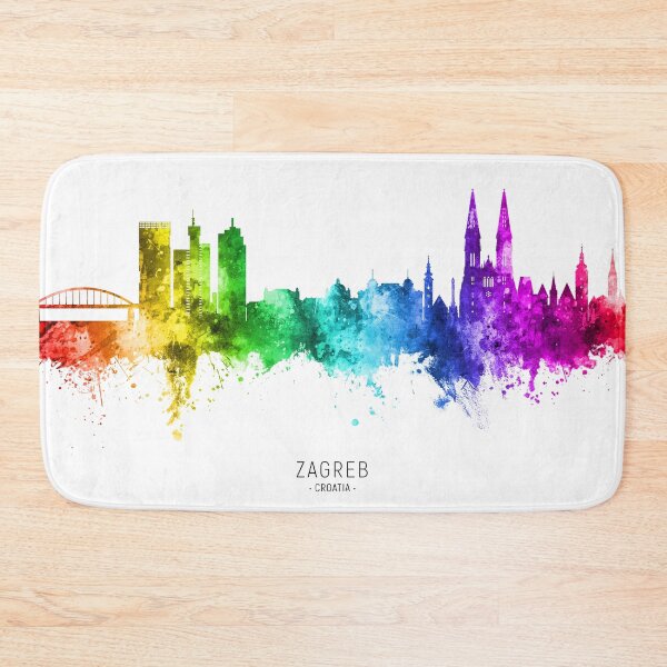 Item preview, Zagreb Croatia Skyline designed and sold by ArtPrints.