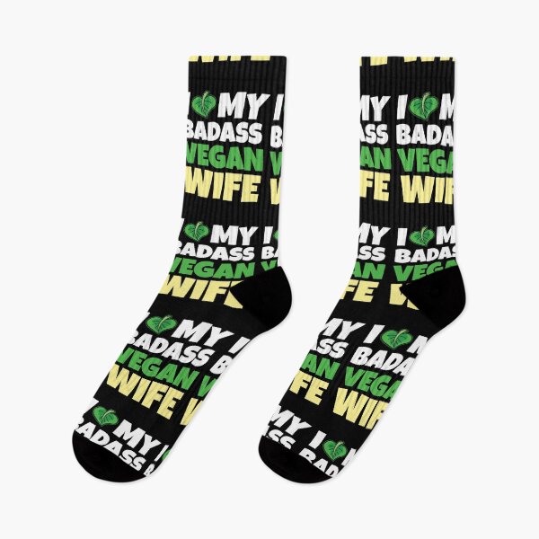 Item preview, I Love My Badass Vegan Wife designed and sold by Moonpie90.