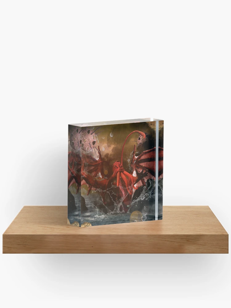 Thumbnail 2 of 5, Acrylic Block, Cthulhu Rises designed and sold by HackimationLab.