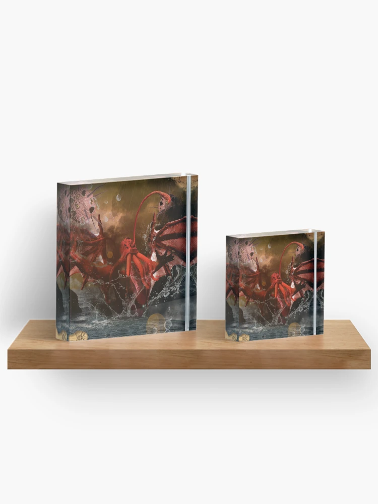 Thumbnail 3 of 5, Acrylic Block, Cthulhu Rises designed and sold by HackimationLab.