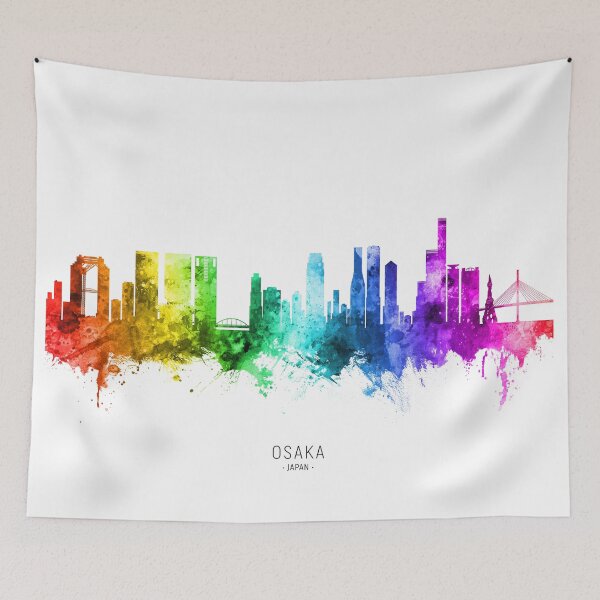 Item preview, Osaka Japan Skyline designed and sold by ArtPrints.