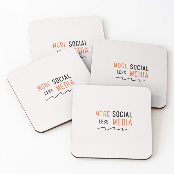 Item preview, more social less media designed and sold by Crystakim.