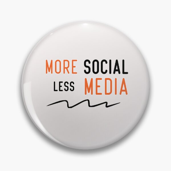 Item preview, more social less media designed and sold by Crystakim.