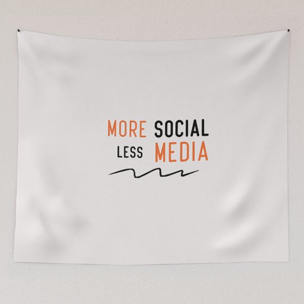 Item preview, more social less media designed and sold by Crystakim.