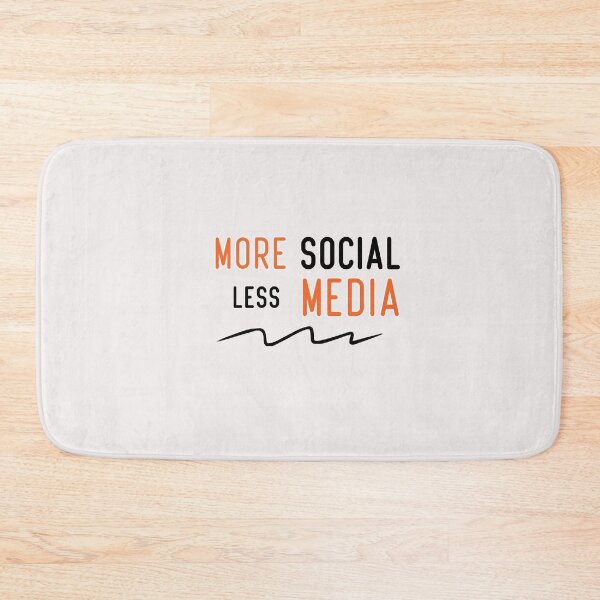 Item preview, more social less media designed and sold by Crystakim.
