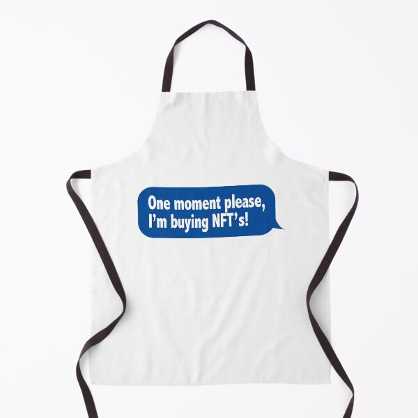 Item preview, One Moment Please, I'm buying NFT's! (Funny Message Speech Bubble) designed and sold by SassyClassyMe.