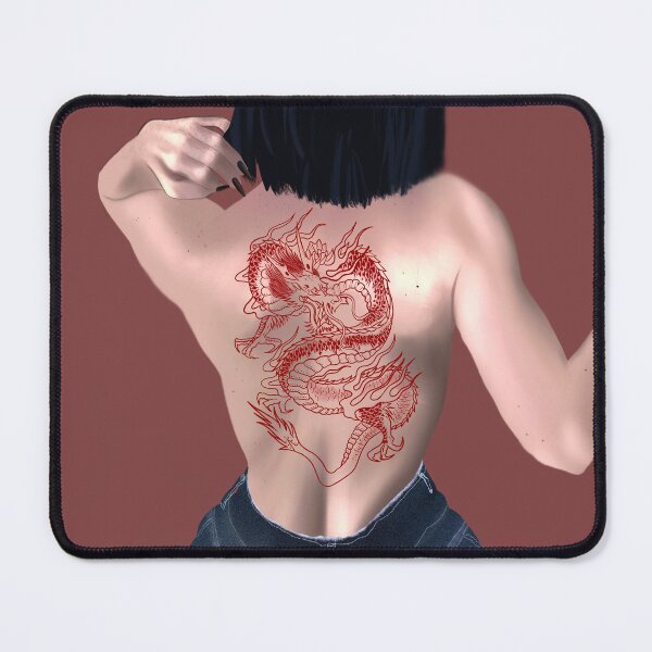 Item preview, Girl with A Dragon Tattoo I // designed and sold by Art by Maria Milenova.
