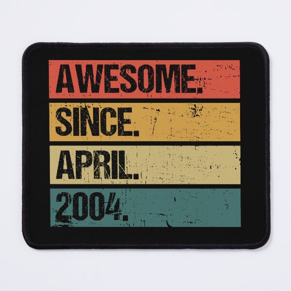 Item preview, 18th Birthday Gift: Awesome Since April 2004, Retro 2004 April Birthday designed and sold by AMINE ★★★★★.